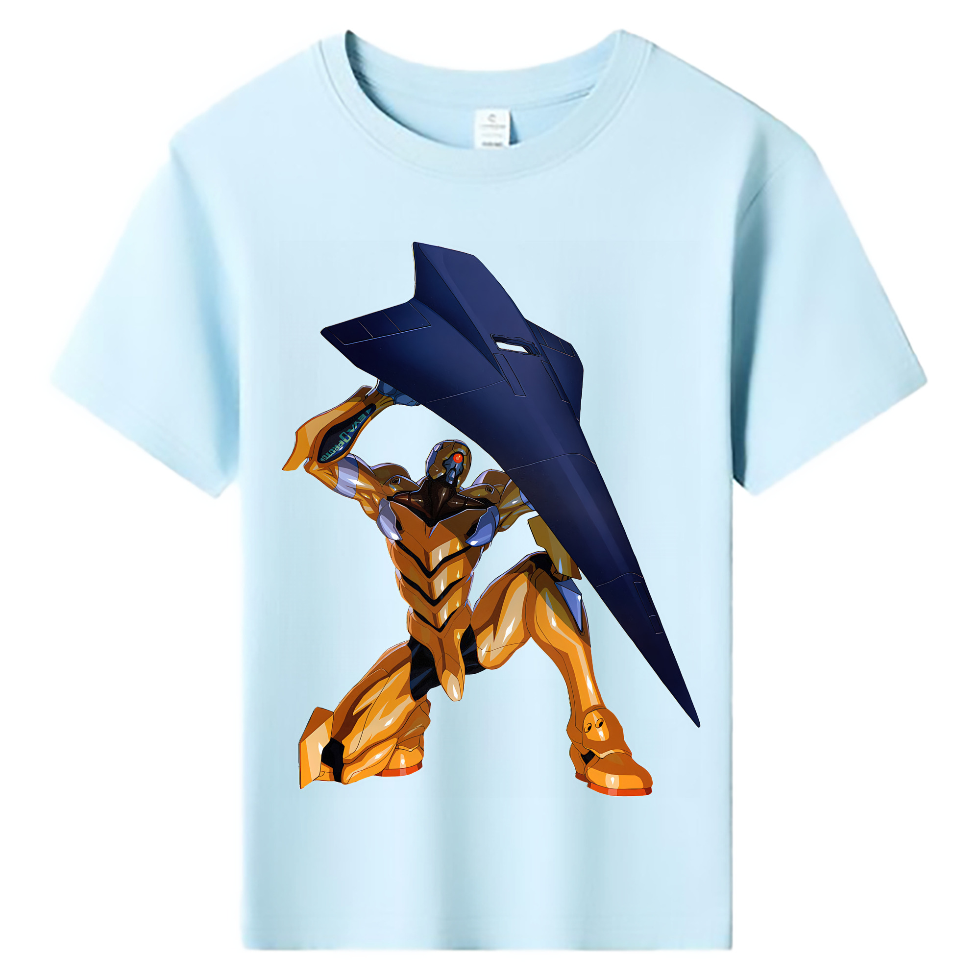 （画像用） EVA 新世紀エヴァンゲリオン 綿100％キッズTシャツ（フロントプリント）